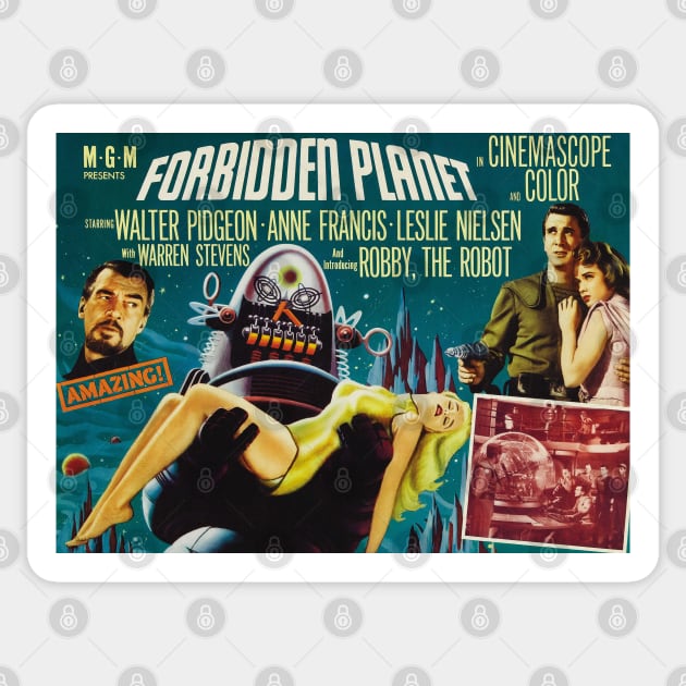 Forbidden Planet Poster #2 Sticker by MovieFunTime